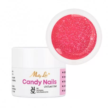 Гель Candy Nails Candy Pink MollyLac HEMA free 5g