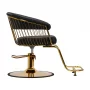 Haarausfall Lille gold schwarzer Stuhl