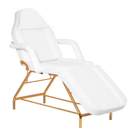 SILLON 211 gold pro cosmetical chair, white