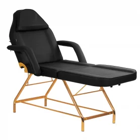 SILLON 211 gold pro krzesło kosmetyczne, czarne