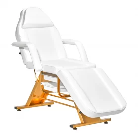 SILLON 202 gold pro cosmetical chair, white