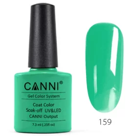 159 Bright Mint 7.3ml Canni Soak Off UV LED Nail Gel Polish