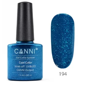 194 Blue Pearl 7.3ml Canni Soak Off UV LED Nail Gel Polish