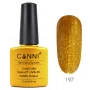 197 Glittering Gold 7.3ml Canni Soak Off UV LED Nail Gel Polish