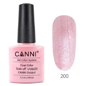 200 Pink Pearl 7.3ml Canni Soak Off UV LED Nail Gel Polish