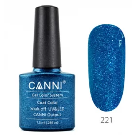 221 Bright Blue Pearl Canni Gel Lacquer 7.3ml