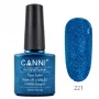 221 Bright Blue Pearl 7.3ml Canni Soak Off UV LED Nail Gel Polish