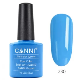 230 Fresh Blue 7.3ml Canni Soak Off UV LED Nail Gel Polish
