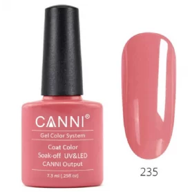 235 Carol Pink 7.3ml Canni Soak Off UV LED Nail Gel Polish