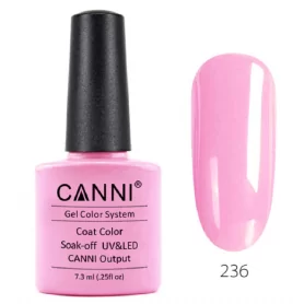 236 Young Pink 7.3ml Canni Soak Off UV LED Nail Gel Polish