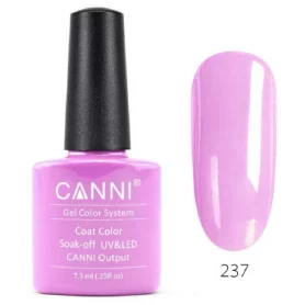 237 Fresh Peach Pink 7.3ml Canni Soak Off UV LED Nail Gel Polish