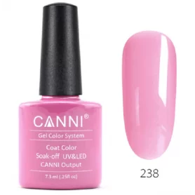 238 Sweet Pink 7.3ml Canni Soak Off UV LED Nail Gel Polish