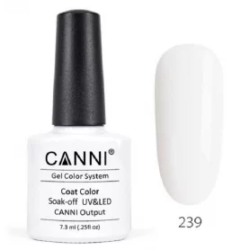239 Milky White 7.3ml Canni Soak Off UV LED Nail Gel Polish