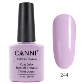 244 Elegant Purple 7.3ml Canni Soak Off UV LED Nail Gel Polish