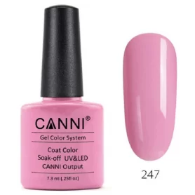 247 Natural Pink 7.3ml Canni UV LED Nagellack Farbgel Shellac