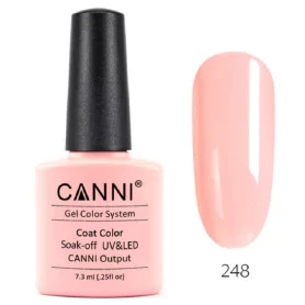 248 Orange Pink 7.3ml Canni Soak Off UV LED Nail Gel Polish