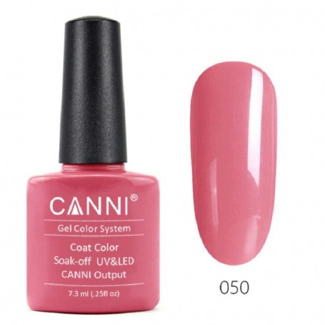 Saturated Pink Canni Soak Off UV LED Nail Gel Polish