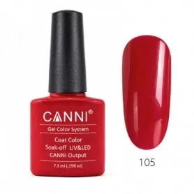 Bright Red Canni Soak Off UV LED Nail Gel Polish