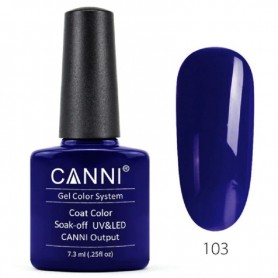 Bright Blue Canni Soak Off UV LED Nail Gel Polish