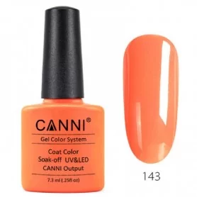 143 Electric Orange 7.3ml Canni UV LED Nagellack Farbgel Shellac