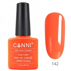 142 Fluorescent Orange 7.3ml Canni Soak Off UV LED Nail Gel Polish