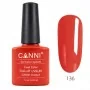 136 Orange Red 7.3ml Canni Soak Off UV LED Nail Gel Polish